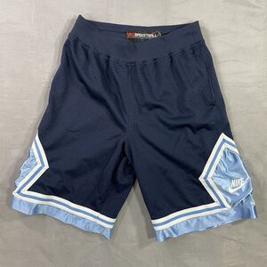 Nike Diamond Basketball Men's Long Shorts Size Medium Mesh Navy Blue